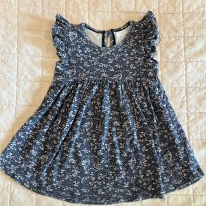 Jamie Kay organic cotton Ada dress in Blueberry Floral, size 4
